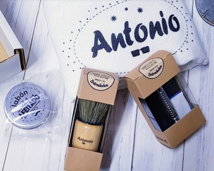 kit regalo personalizado de afeitado para abuelos ,padres,amigos,hermanos