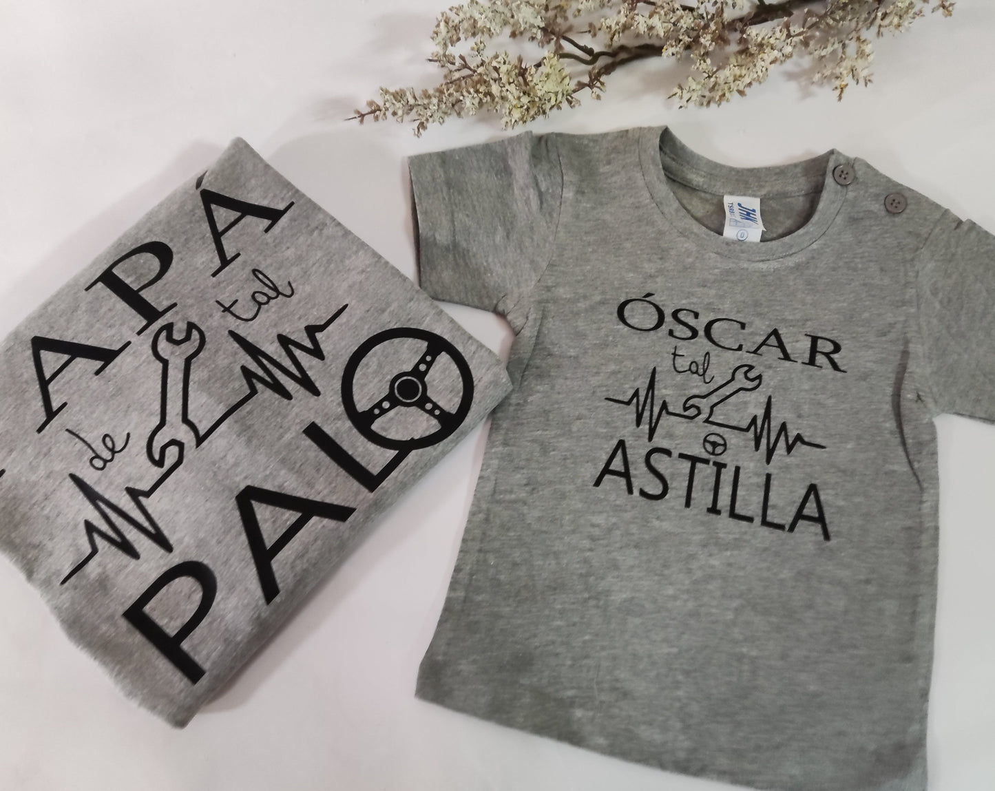 Camiseta de tal palo tal astilla mecánico